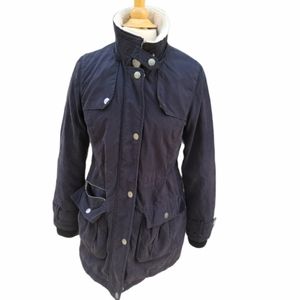 DKNY womens black long winter coat size small